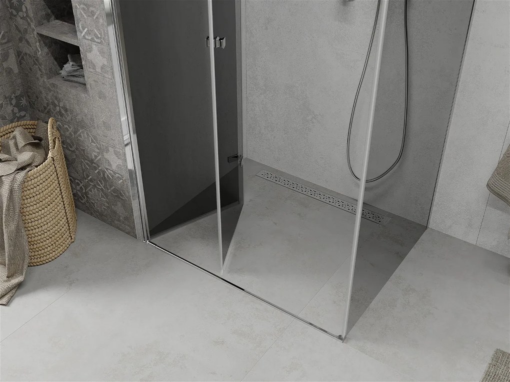 Mexen Lima sprchovací kút 80x110cm, 6mm sklo, chrómový profil-šedé sklo, 856-080-110-01-40
