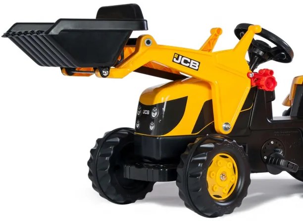 Šlapací traktor JCB s lyžicou a prívesom Rolly Toys 023837