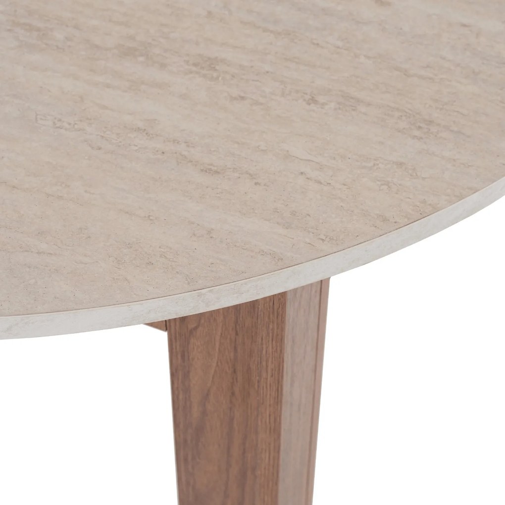 Vintino Rozkladací stôl RAMON 103–223 cm travertín/orech nicea