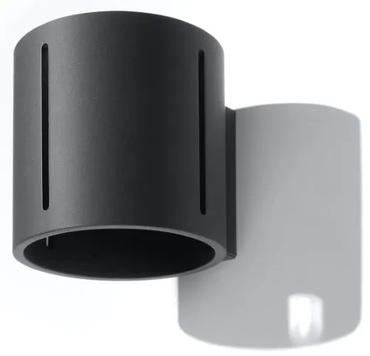 Čierne nástenné svietidlo Vulco – Nice Lamps