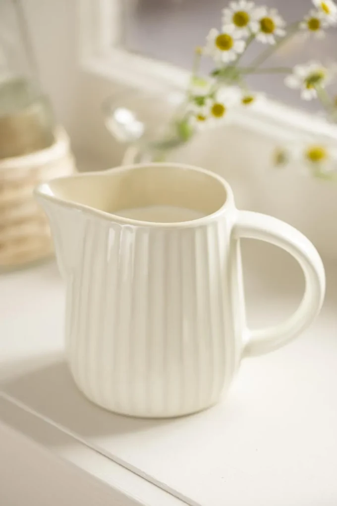IB Laursen Smotanový keramický džbán 200 ml MYNTE BUTTER CREAM