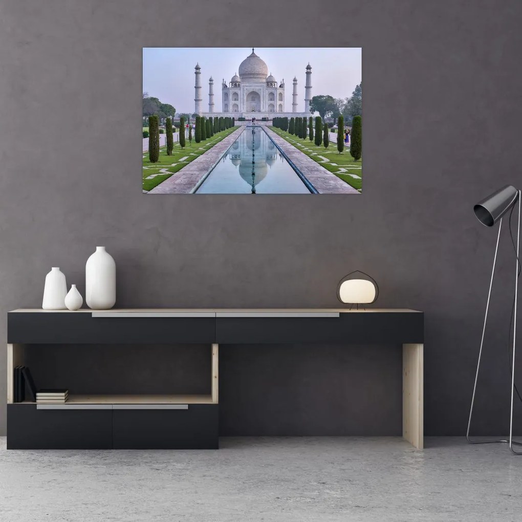 Obraz - Taj Mahal za východu slnka (90x60 cm)