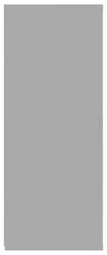 vidaXL Komoda, lesklá sivá 105x30x75 cm, drevotrieska-