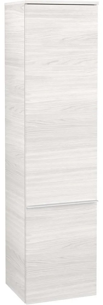 VILLEROY &amp; BOCH Venticello závesná vysoká skrinka, 1 dvierka, pánty vpravo, 404 x 372 x 1546 mm, White Wood, A95112E8