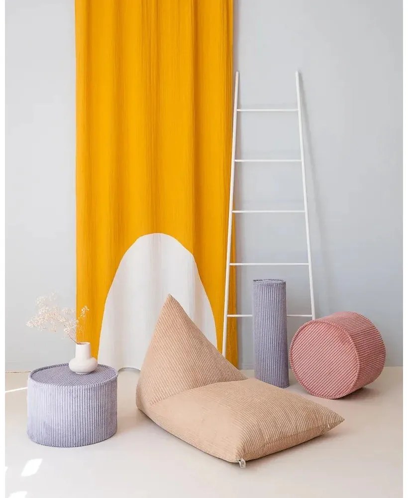 Modrý menčestrový detský pohovkový vankúš Roll – Wigiwama