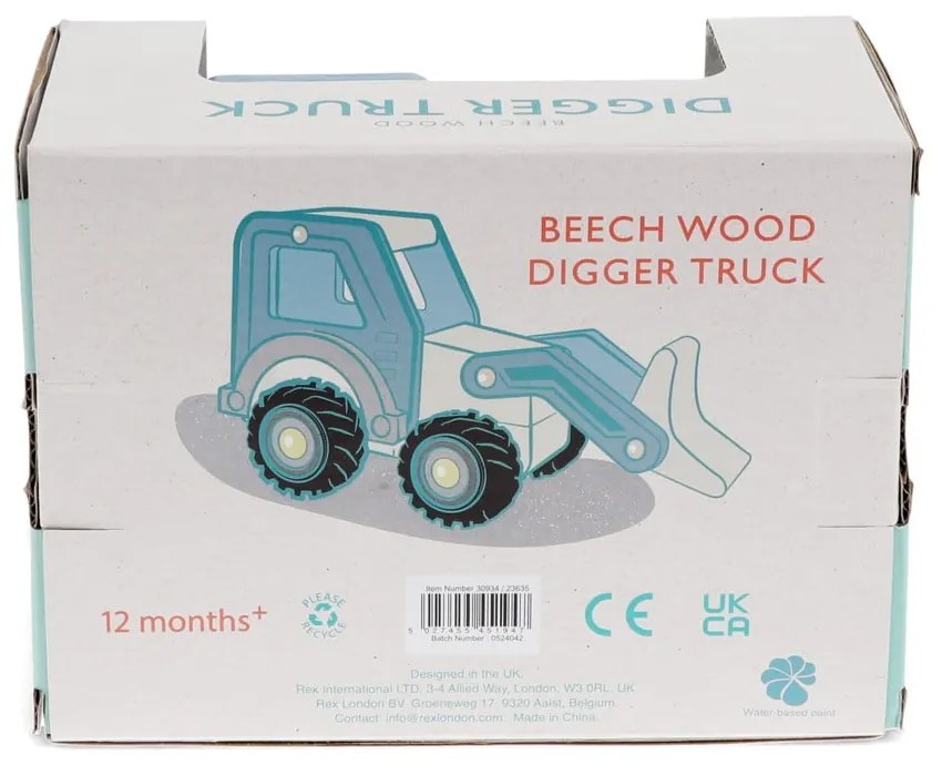 Drevený traktor Digger Truck – Rex London