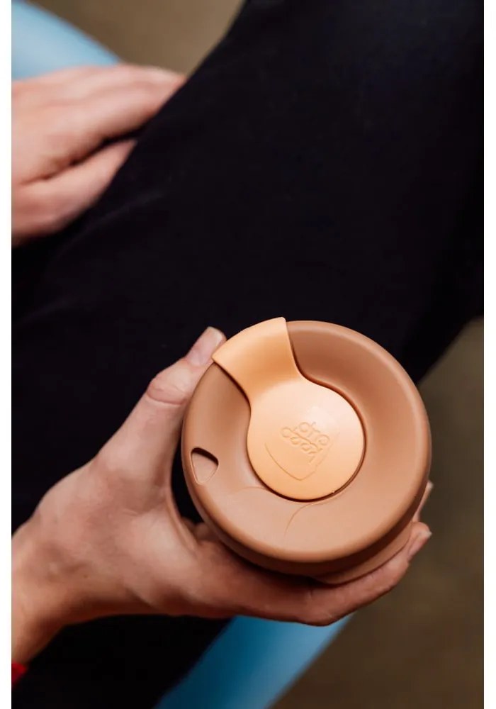 Ružový/hnedý cestovný hrnček 227 ml Brew Frappe S – KeepCup
