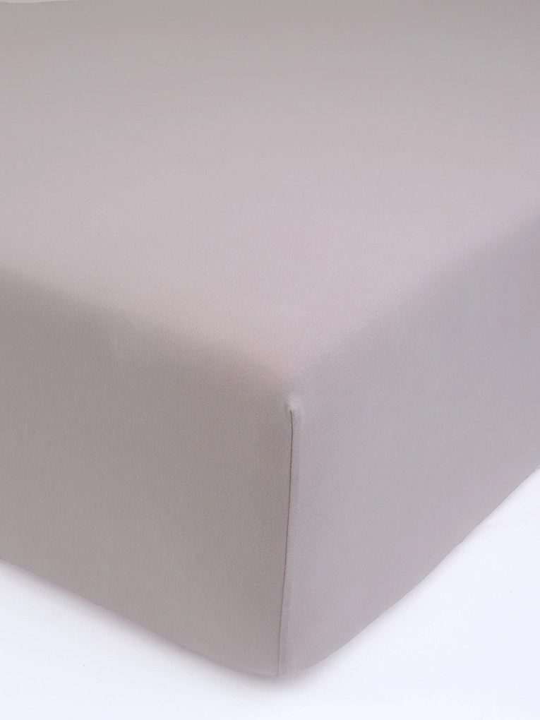 Jersey plachta s elastanom Deluxe 120 × 200 cm – cappuccino