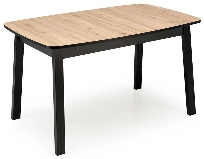 Jedálenský stôl Hank, dub artisan / čierna