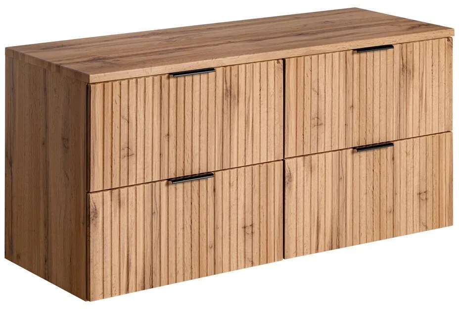 Závěsná skříňka Casad s deskou 120 cm dub wotan
