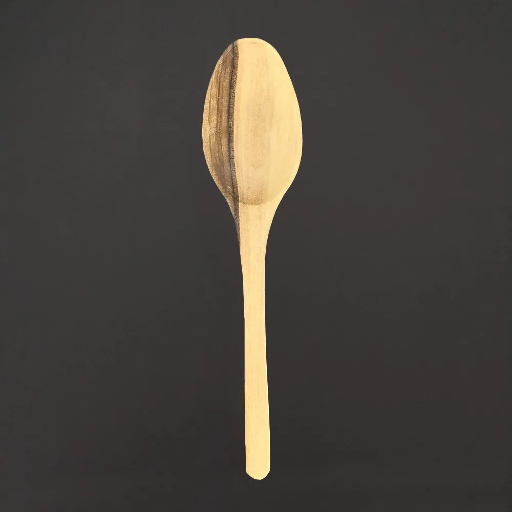 AMADEA Drevená lyžička malá, masívne drevo, dĺžka 16 cm