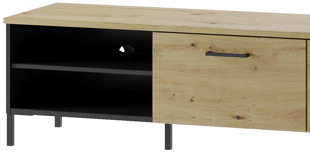 TV stolík Lucas II 25 155 cm dub Artisan/čierny