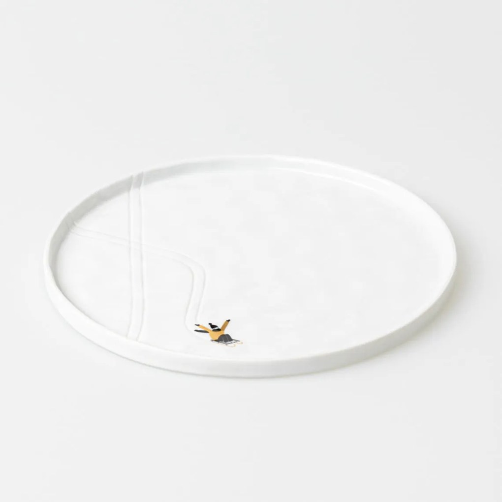 räder Porcelánový tanieer Sledging 22 cm