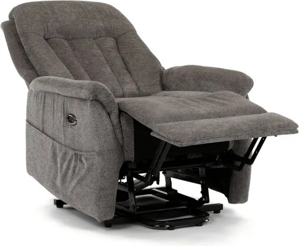 Polohovacie kreslo sivé, elektrické TV-Q8575 GREY2