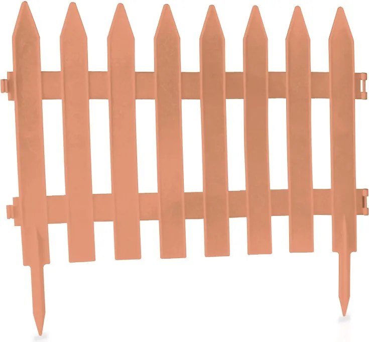 Záhradný plôtik GARDI 322 cm terakota