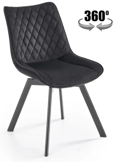 Jedálenská stolička OMBRA 1 ks čierna