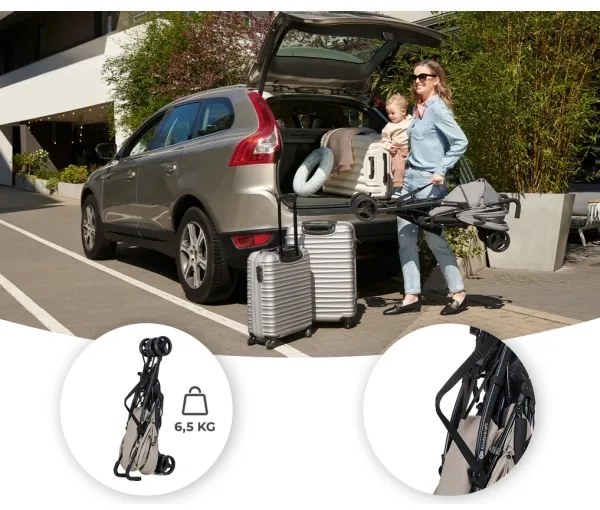 KINDERKRAFT TIK golfový kočík béžový