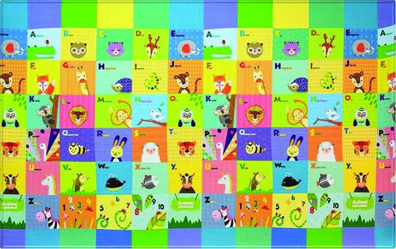 Obojstranný protišmykový koberec Vtáky v korunách stromov - 140x210 cm