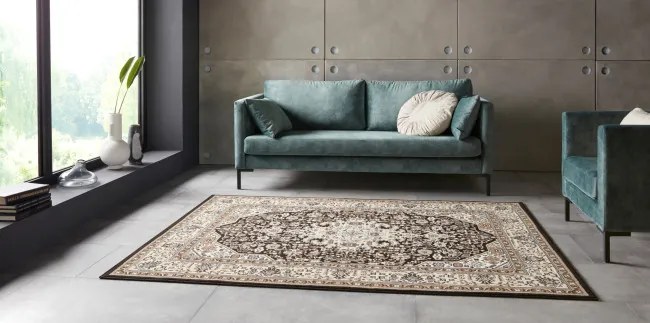 Koberec Hanse Home Mirkan Skazar Isfahan krémový / hnedý