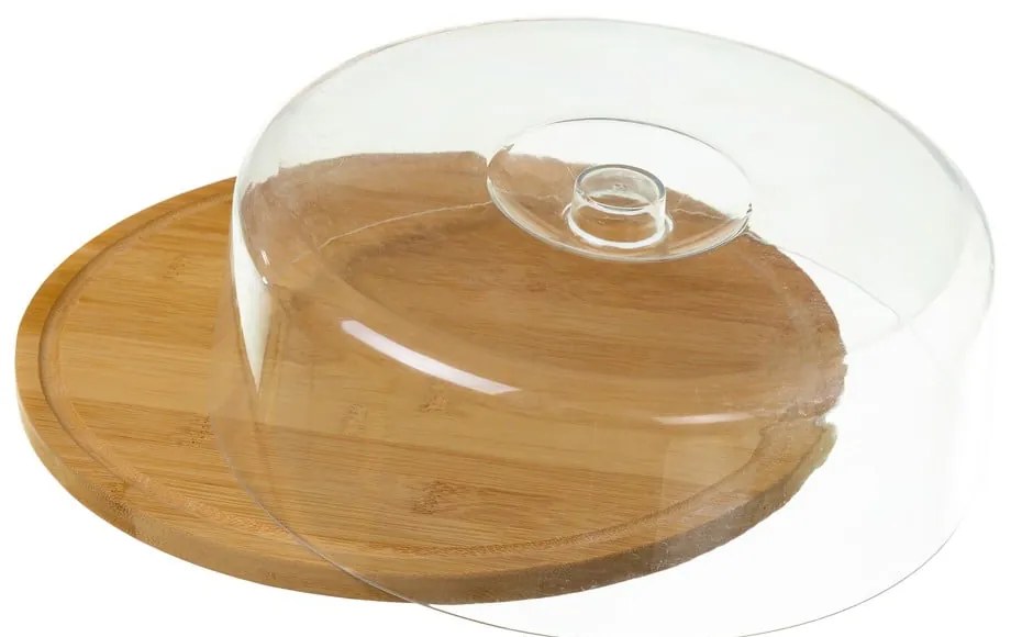 Okrúhly podnos z bambusu s vekom Casa Selección Bamboo