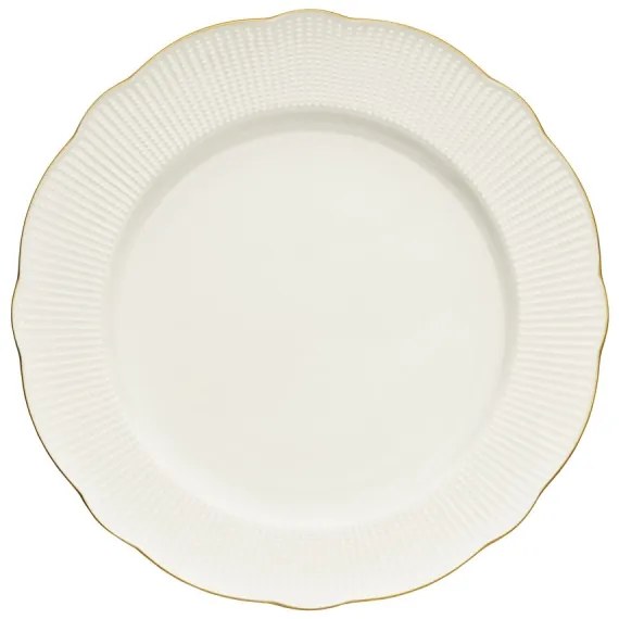 24-dielna jedálenská súprava, biela/zlatá, porcelán