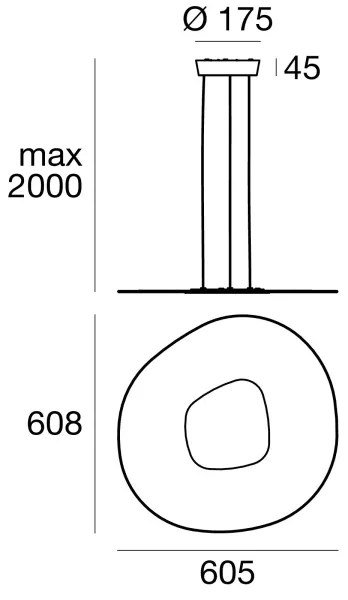 Linea Light 90348 - LED Luster na lanku ANTIGUA LED/38W/230V 60,8 cm CRI 90 biela