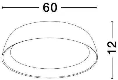 LED stmievateľné čierno-drevené moderné stropné svietidlo Sigi 60