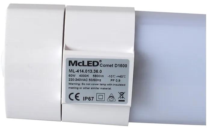 McLED LED prachotesné osvetlenie COMET D1500, 60W, denná biela, 150cm, IP67