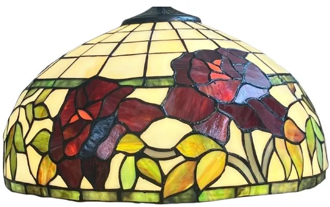 Vitrážová lampa kolekcia ROSE 64*Ø40
