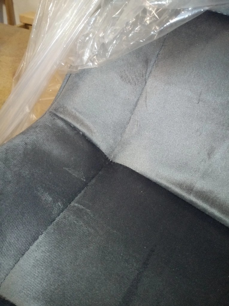 AKCIA Jedálenská stolička CIEZA VELVET, tmavosivá II. akosť