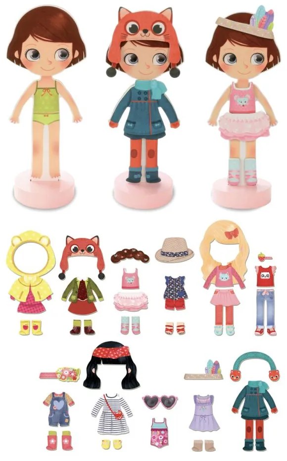 Vilac Magnetické obliekanie puzzle Chloe