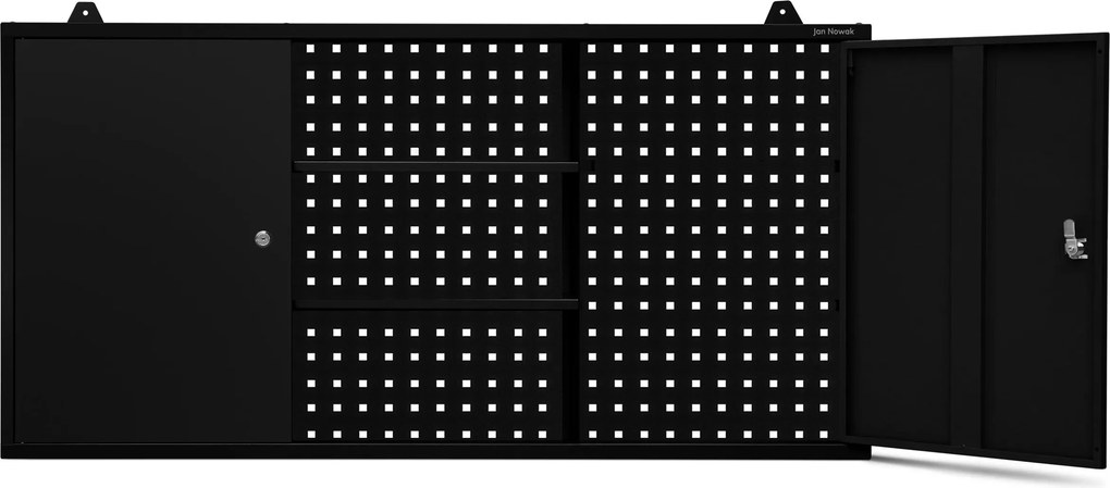 Visiaca dielenská skrinka, čierna, 1200x600x200 mm: BEN All Black