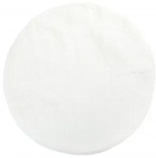 Koberec RABBIT FUR biely kruh