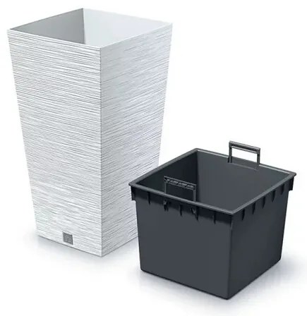 Kvetináč FURU SQUARE 29,5 cm, biely, 29,5 cm