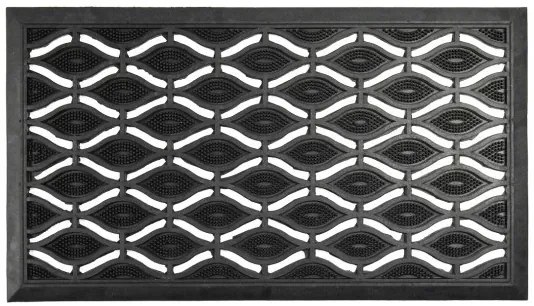 B-line, Vonkajší čistiaci rohožka guma 301 – na von aj na doma, 55x90, šedá