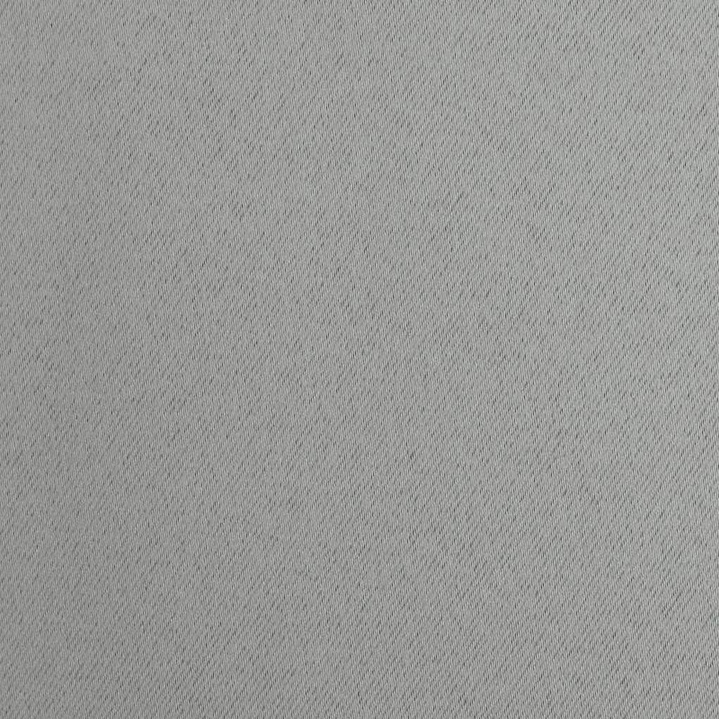 Dlhý záves na okná v sivej farbe