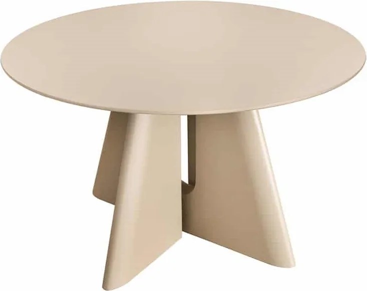 Okrúhly jedálenský stôl Yenibeth 120 cm sivo-béžový