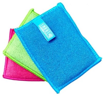 HITEKO (Smart microfiber system) Hubky na riad z mikrovlákna, prateľné, 3 ks v balení