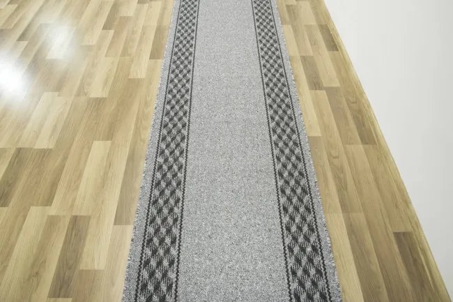 Protišmykový behúň Diamond 4023 - svetlo sivý