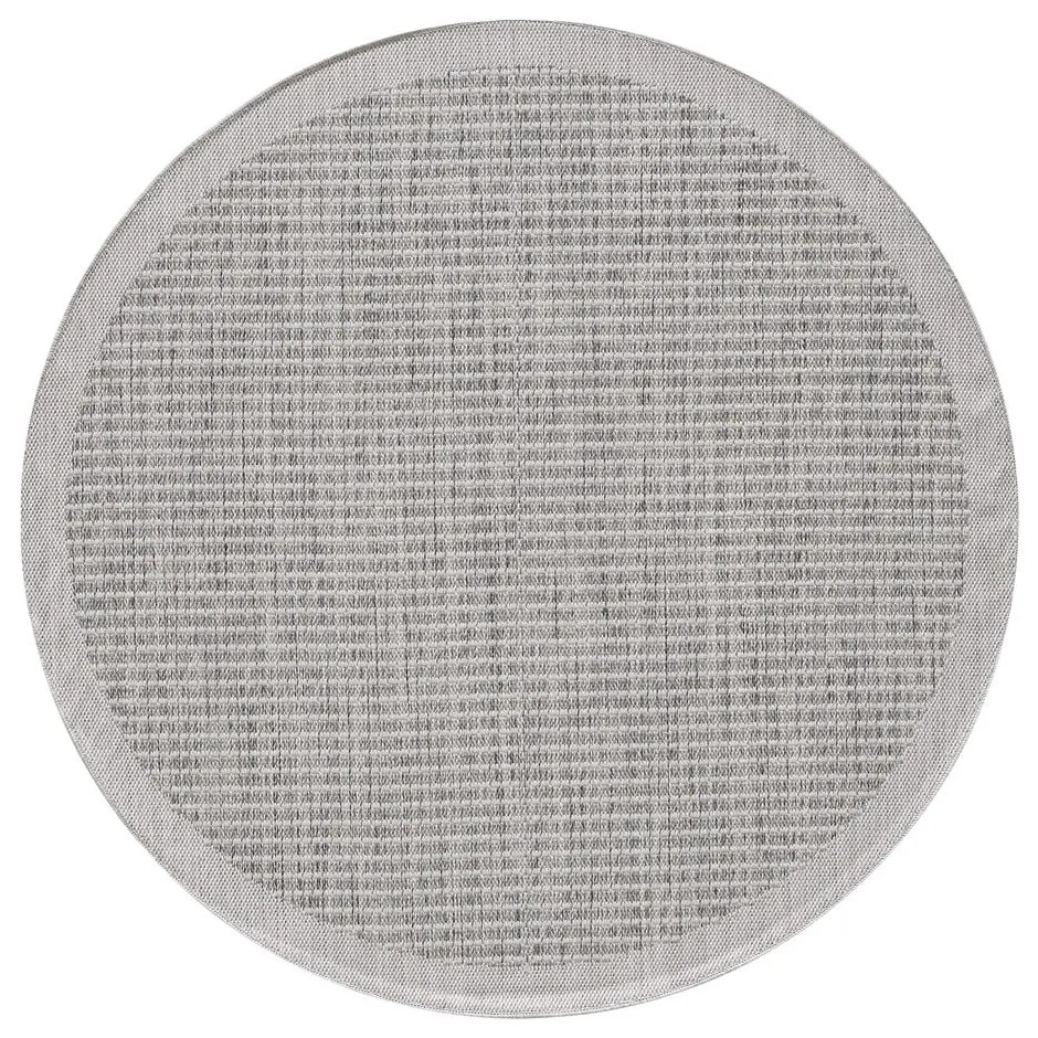 Sivý okrúhly vonkajší koberec ø 160 cm Giza – Ayyildiz Carpets