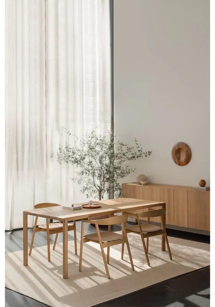 Jedálenský stôl z dubového dreva 90x200 cm Derven – Gazzda