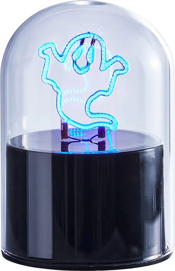 GLOW BALL Neónové svetlo duch 10 cm - čierna
