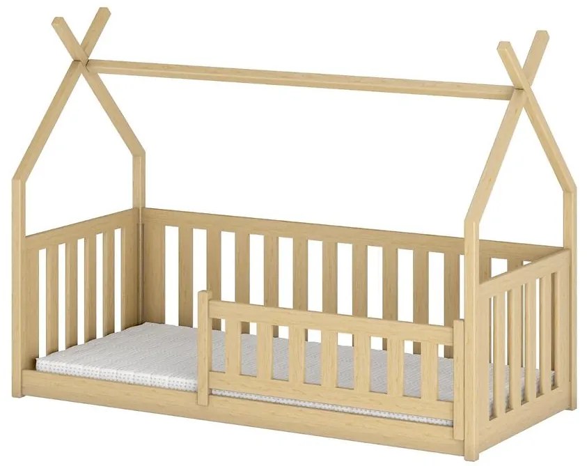 Posteľ Domček Bodzio 90x200 borovica