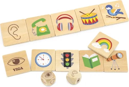 Sada na učenie zmyslov Viga 44507 puzzle