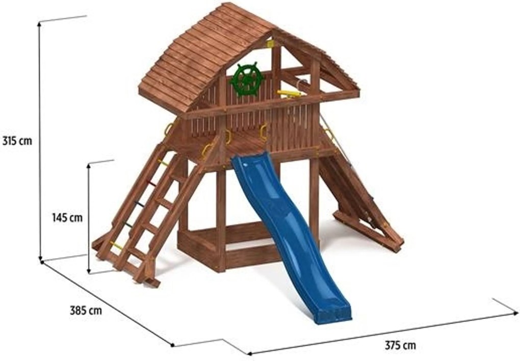 Marimex | Detské ihrisko Marimex Play 003 + modrá šmykľavka | 11640129