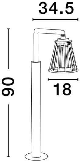 Vonkajšie LED lampa Carina