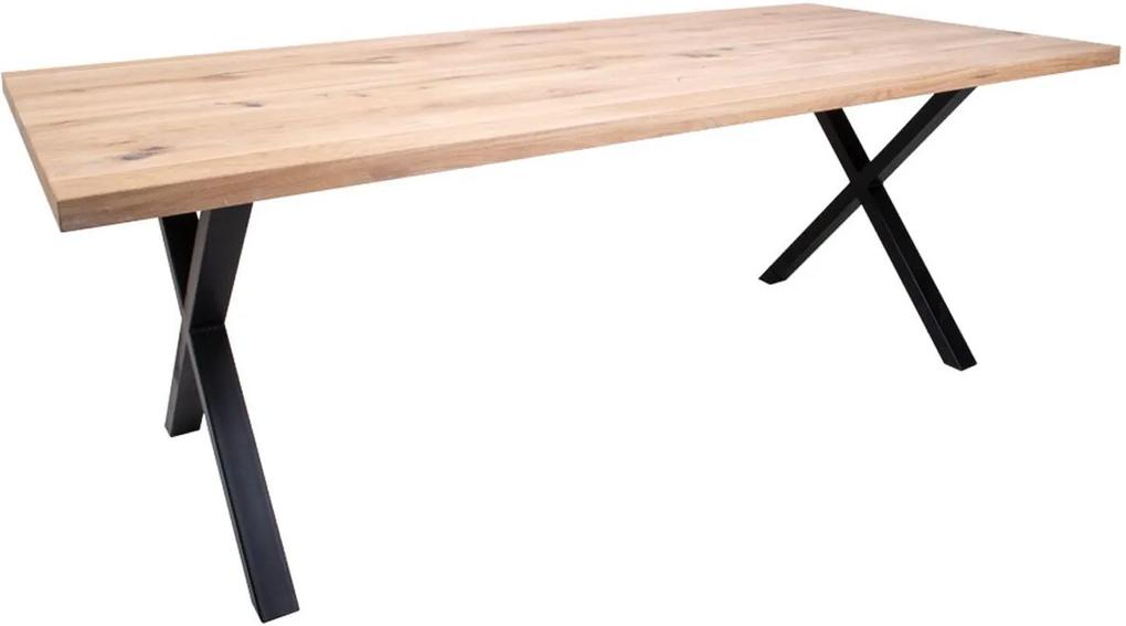 Dizajnový jedálenský stôl Bengta biely dub