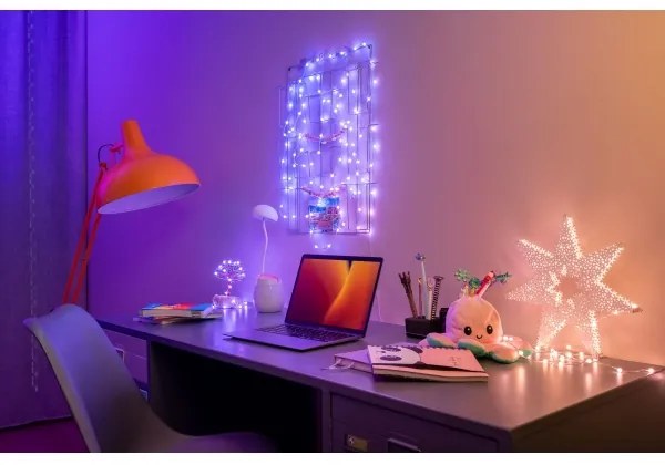 Twinkly TWKH100RGB-T - LED RGB Stmievateľná vianočná reťaz 100xLED 8 m USB Wi-Fi