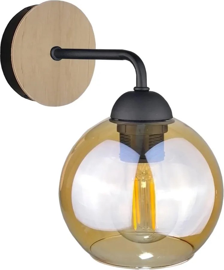 Nástenné svietidlo MELLE WOOD 1xE27/60W/230V