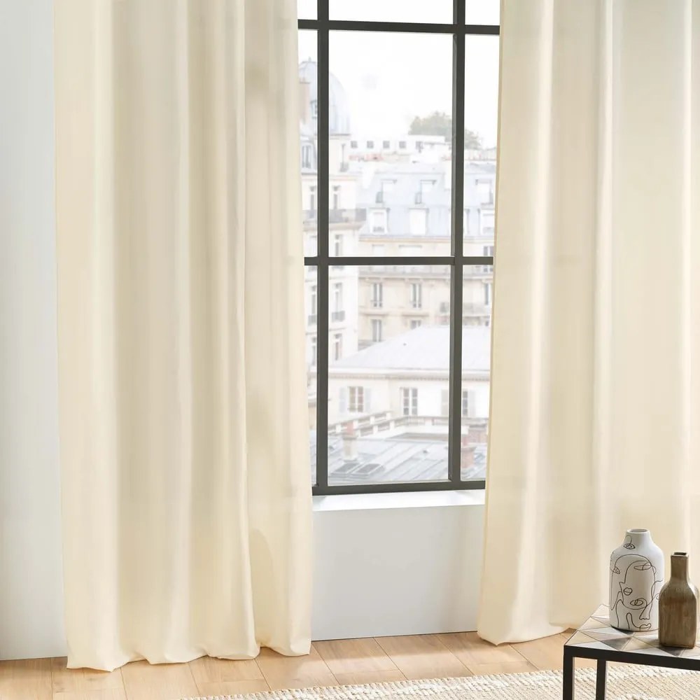 Béžový záves z mikrovlákna 140x280 cm Absolu – douceur d'intérieur